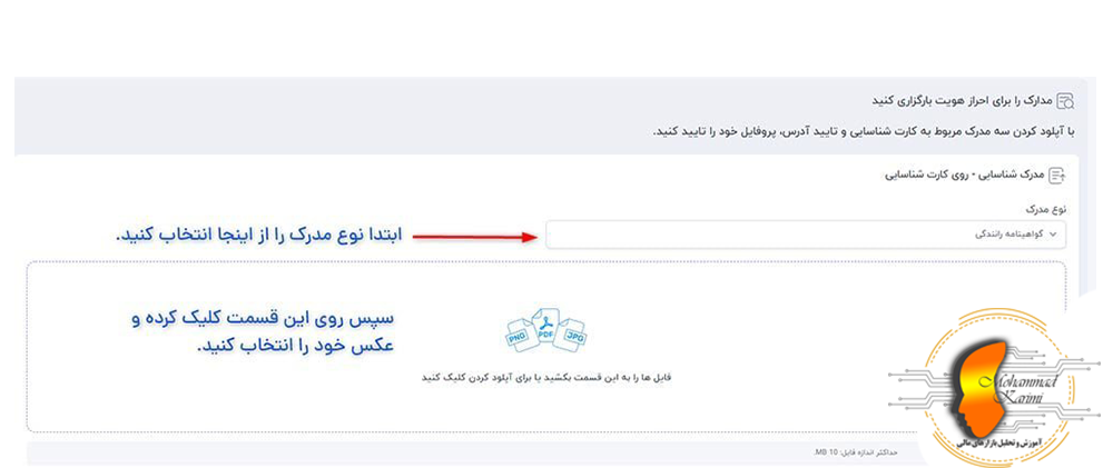 ثبت نام در بروکر با محمد کریمی